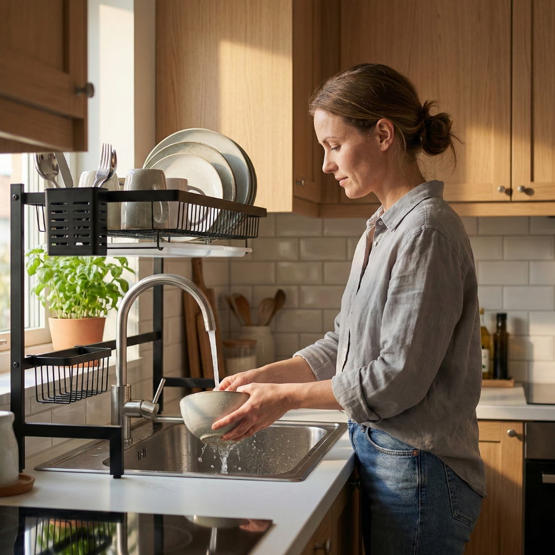 Stalak za sudove iznad sudopere