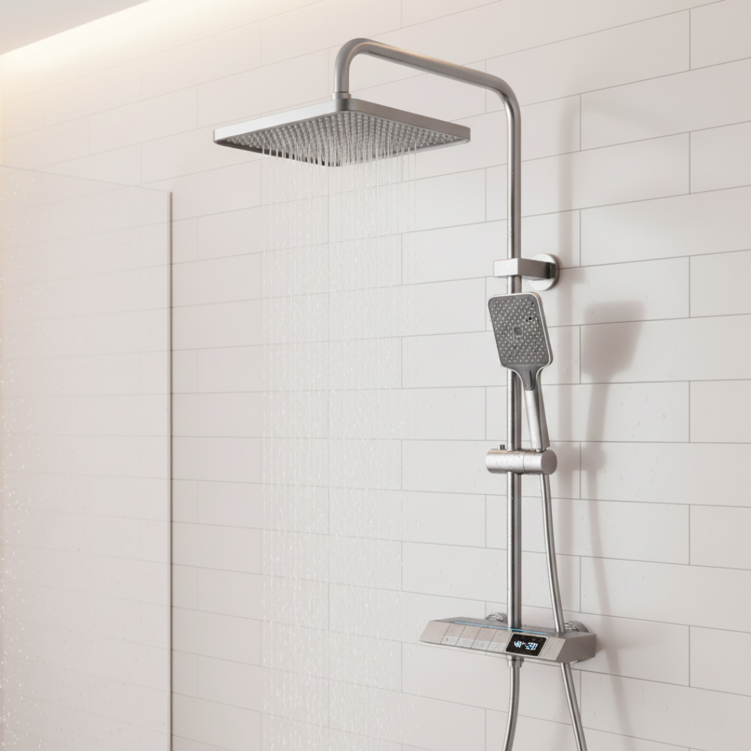 Luksuzni zidni tuš sa dodacima i displejom