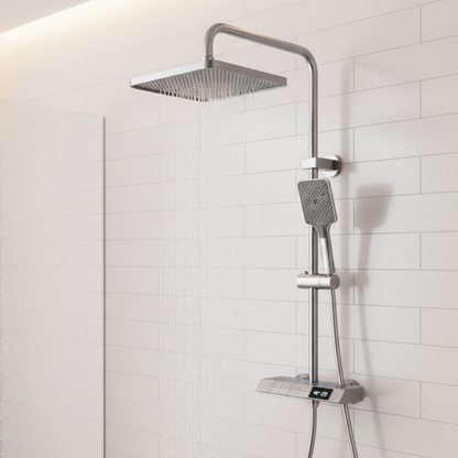 Luksuzni zidni tuš sa dodacima i displejom