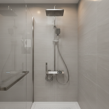 Luksuzni zidni tuš sa dodacima i displejom