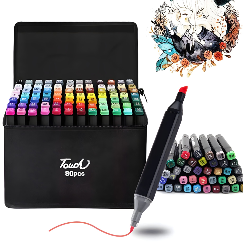 Set od 80 dvostranih markera - rs-mangoshop.com