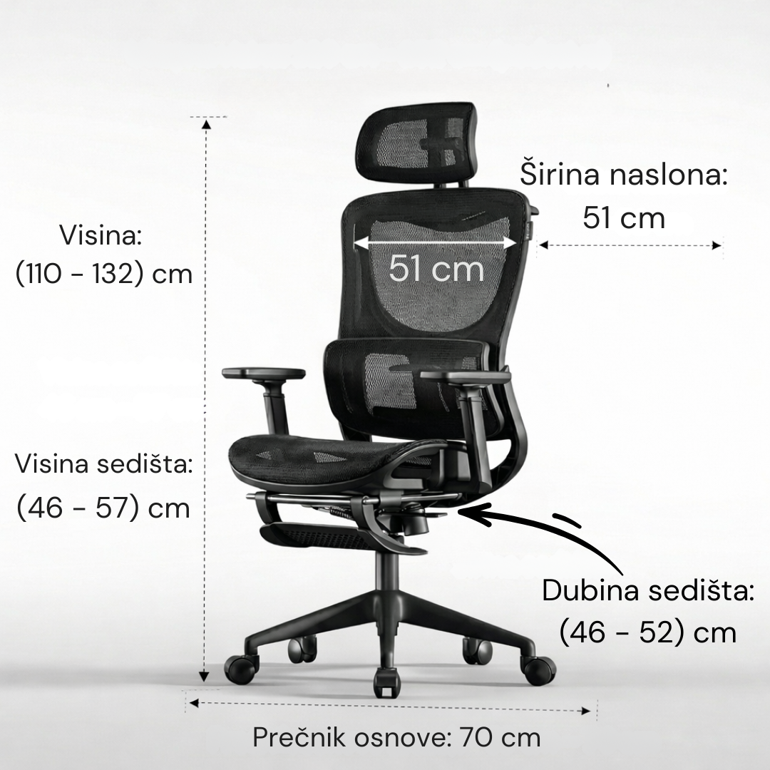 SitWell Pro – Profesionalna ergonomska stolica - rs-mangoshop.com