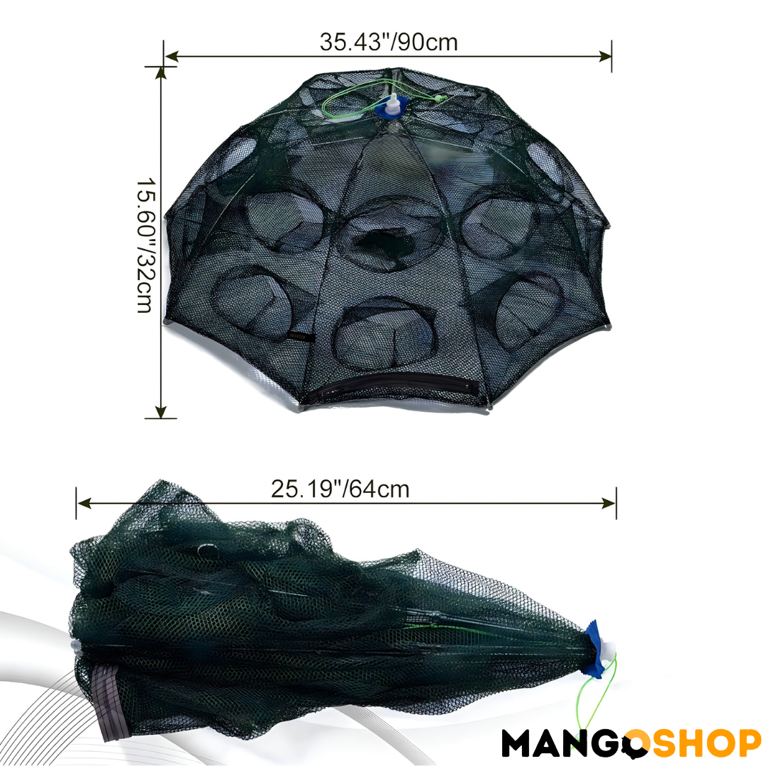 Sklopiva mreza za ribolov sa 20 ulaza - rs-mangoshop.com
