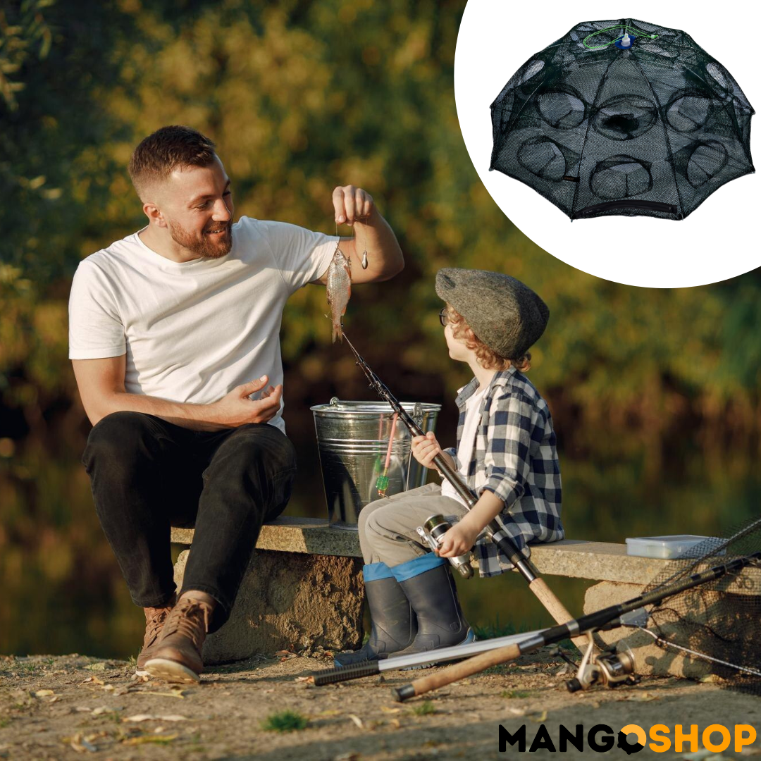 Sklopiva mreza za ribolov sa 20 ulaza - rs-mangoshop.com