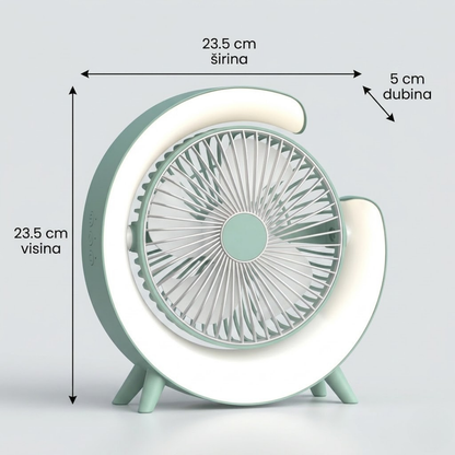 Stoni ventilator sa 3 brzine i LED svetlom