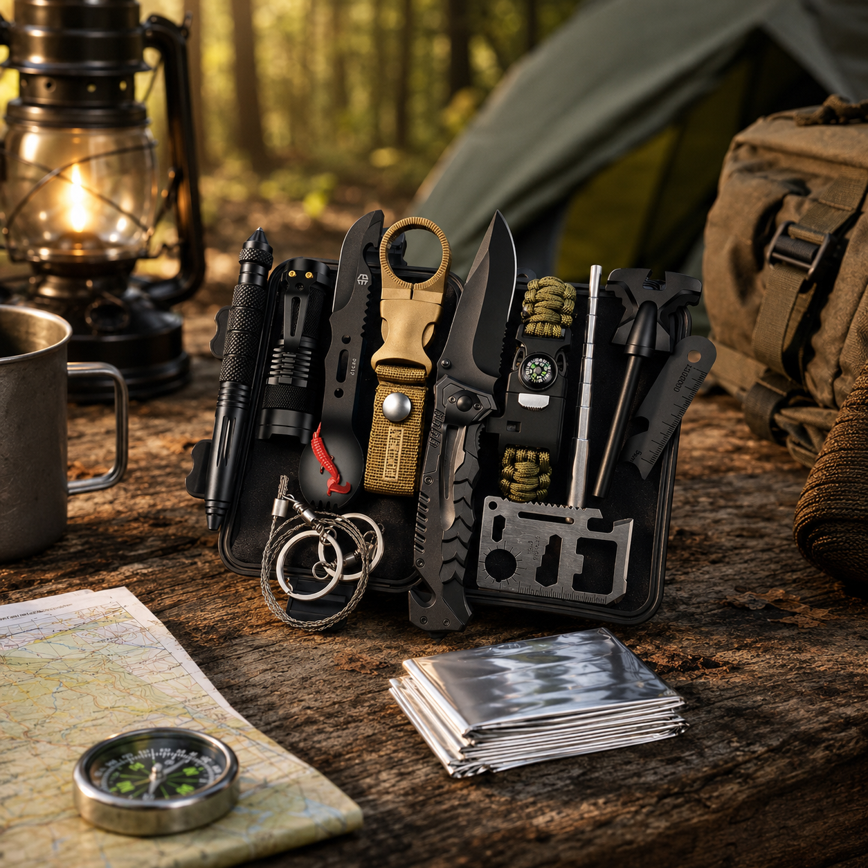 Survival kit 69 u 1 - paket opreme nophodne za preživljavanje u prirodi