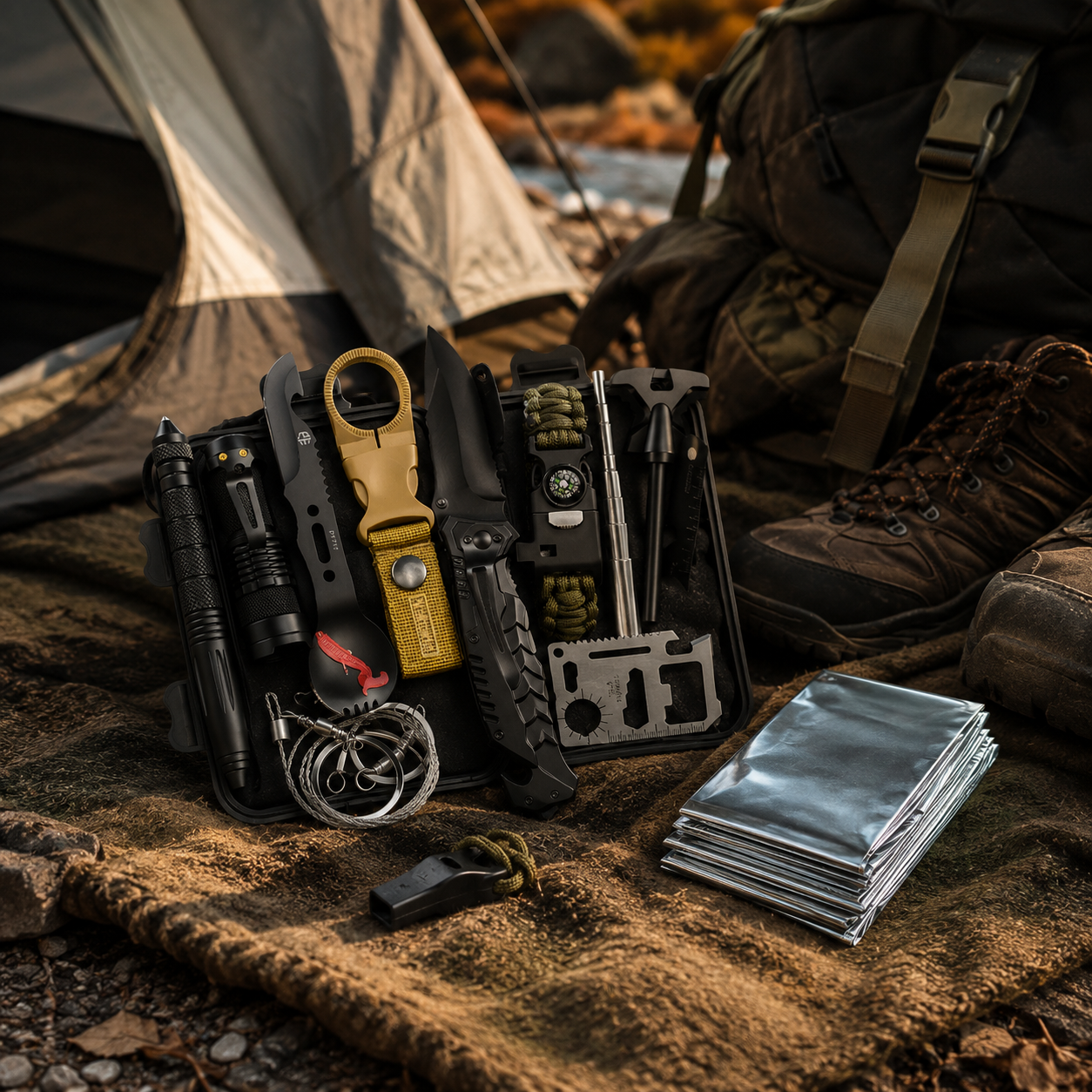 Survival kit 69 u 1 - paket opreme nophodne za preživljavanje u prirodi