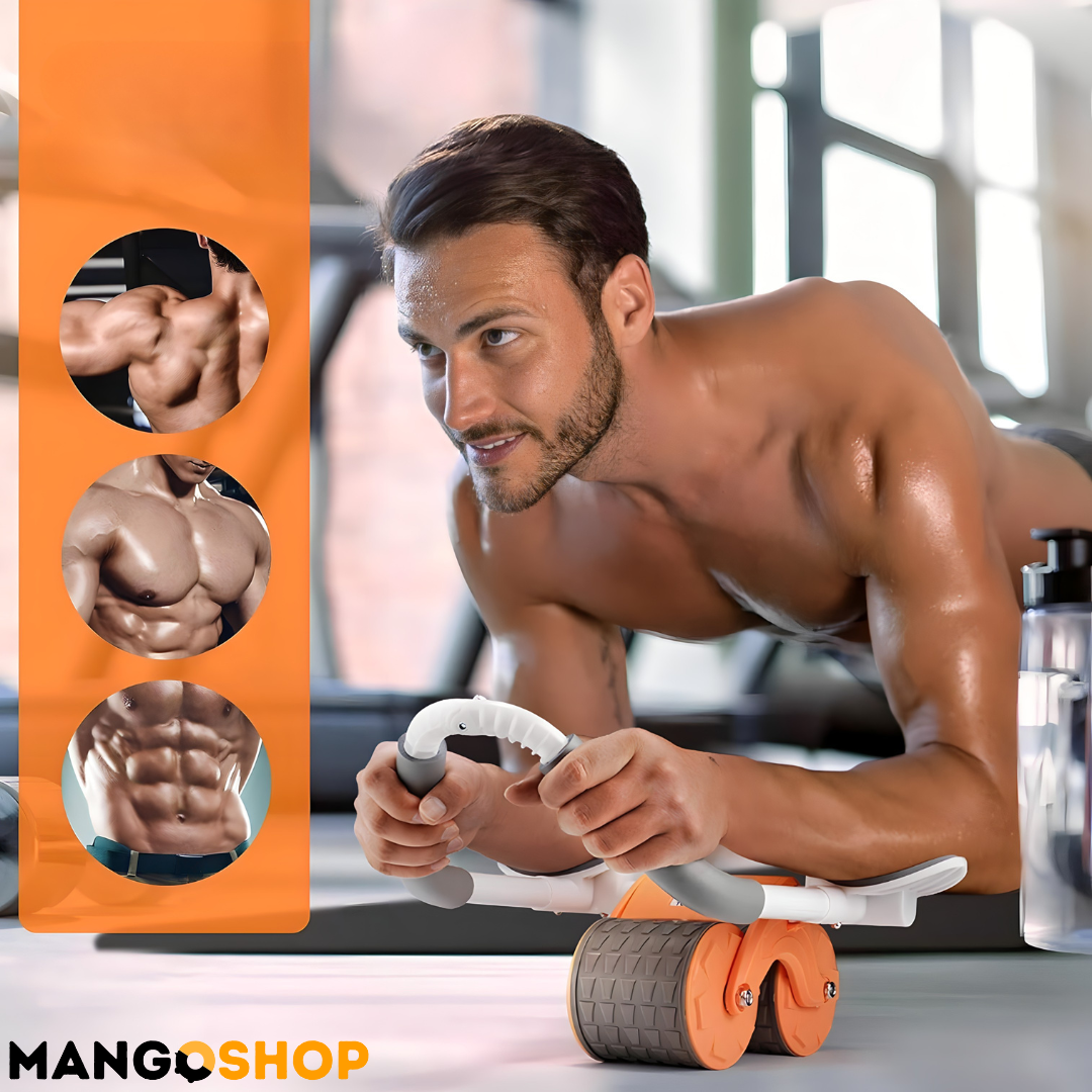 Valjak za trbusnjake sa tajmerom i drzacem za telefon – roler sa povratnim mehanizmom - rs-mangoshop.com