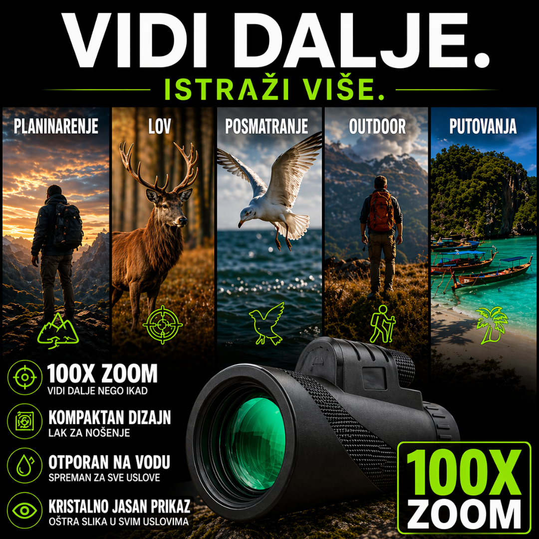 Mini optički teleskop za prirodu i putovanja