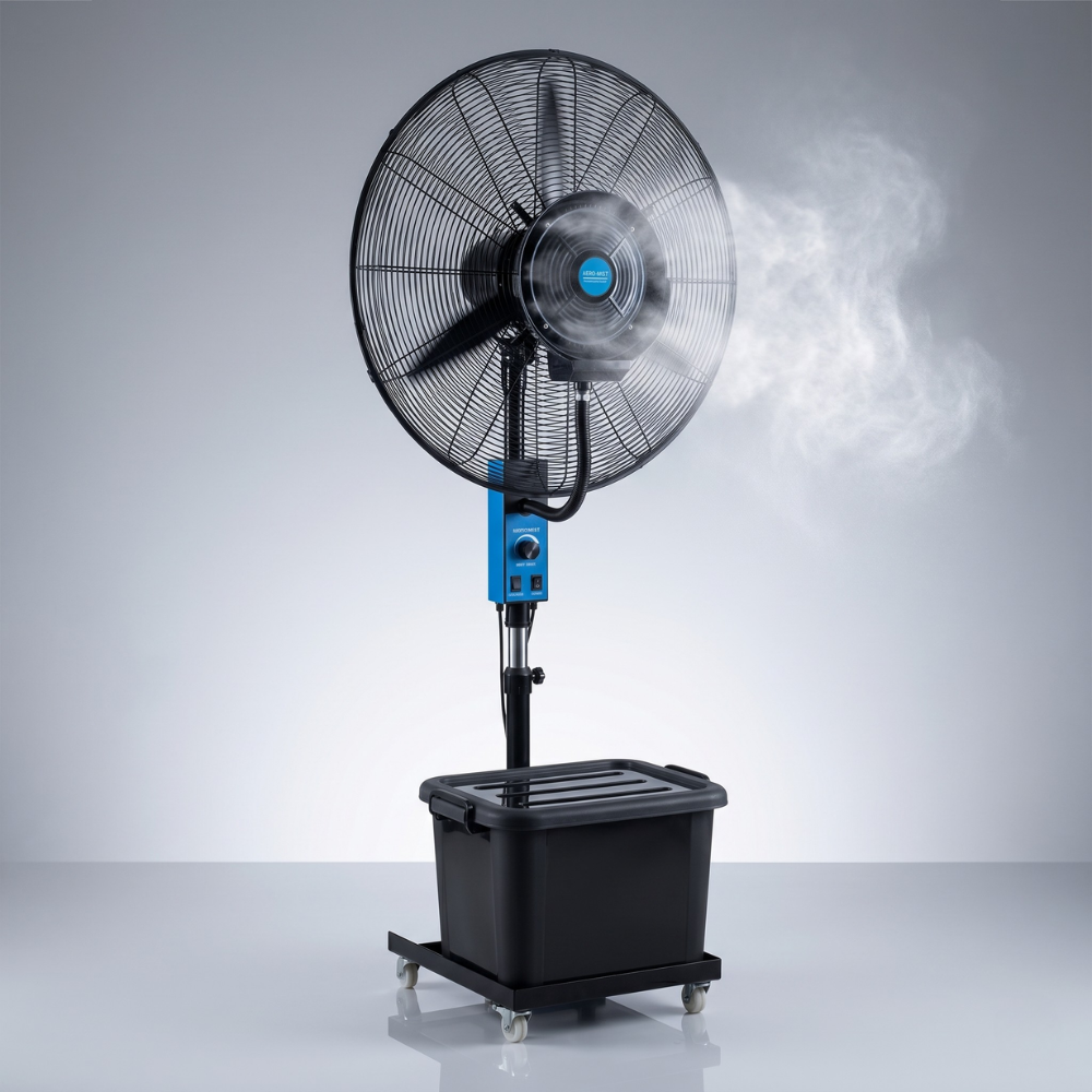 Ventilator sa raspršivačem vode - za kafiće, restorane, bašte