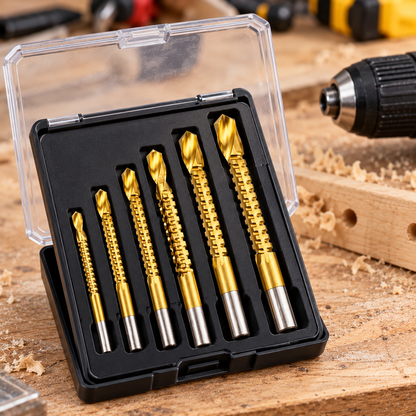 Set spiralnih burgija, 6 komada