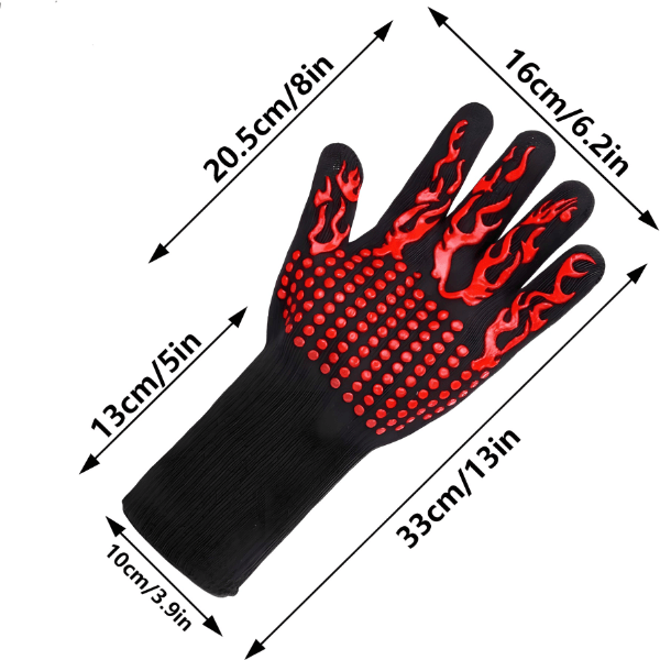 Višenamenske rukavice otporne na visoku temperaturu sa slojem protiv klizanja