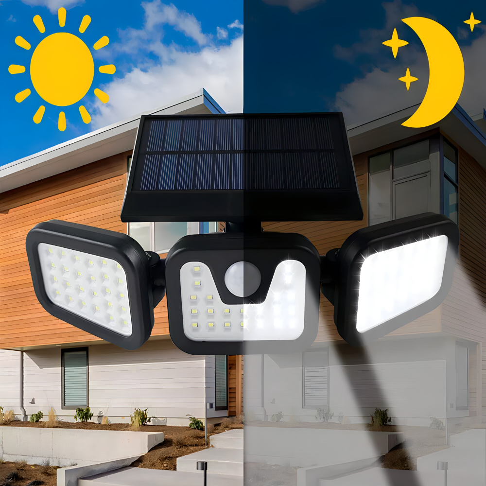 Solarni LED reflektor sa senzorom za dvorište - rs-mangoshop.com