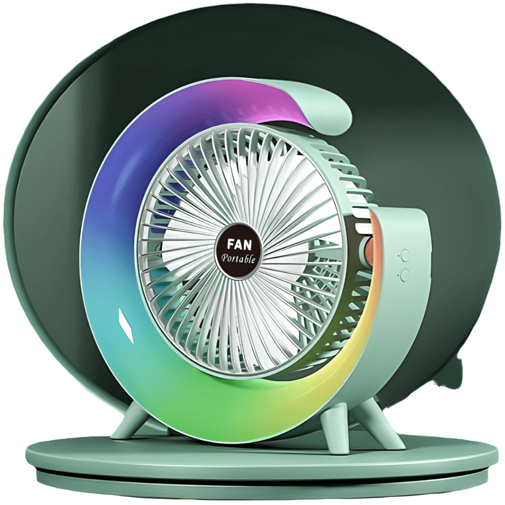 Stoni ventilator sa 3 brzine i LED svetlom - rs-mangoshop.com