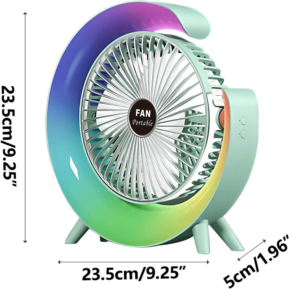 Stoni ventilator sa 3 brzine i LED svetlom - rs-mangoshop.com