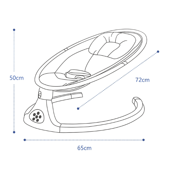 Električna ljuljaška njihalica za bebe