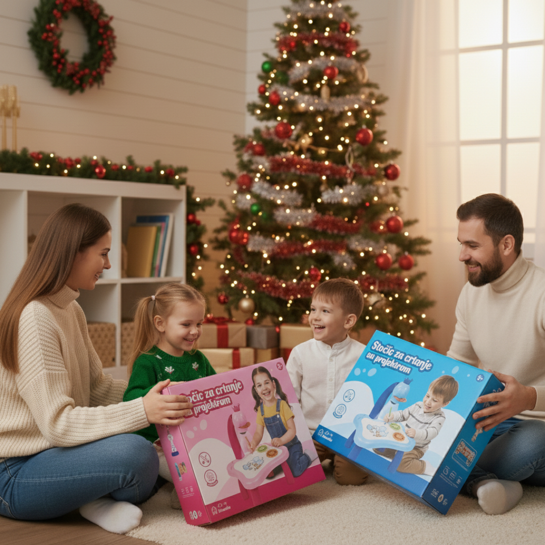 Stočić za crtanje sa projektorom