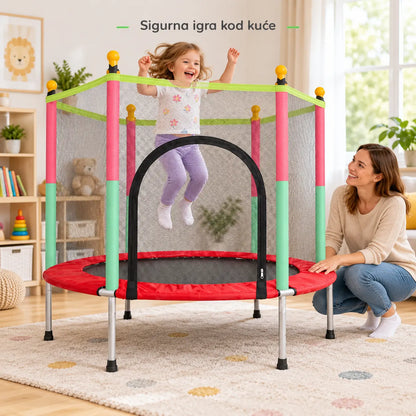 Trambolina za decu sa zaštitnom mrežom 140 cm