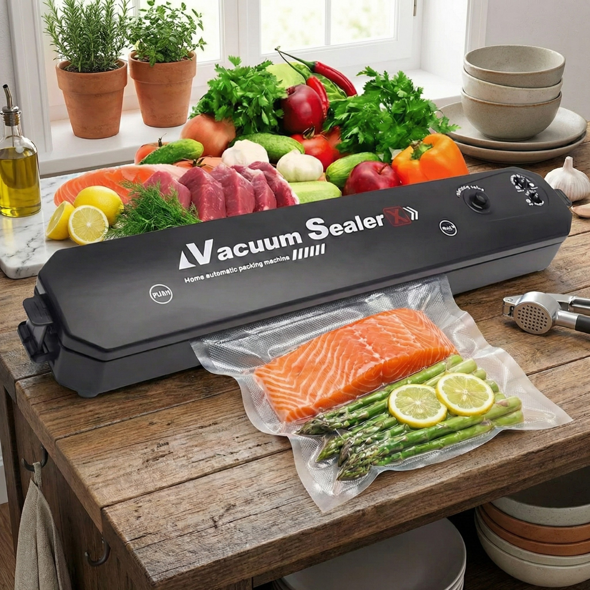 Mašina za vakumiranje hrane + 10 kesa