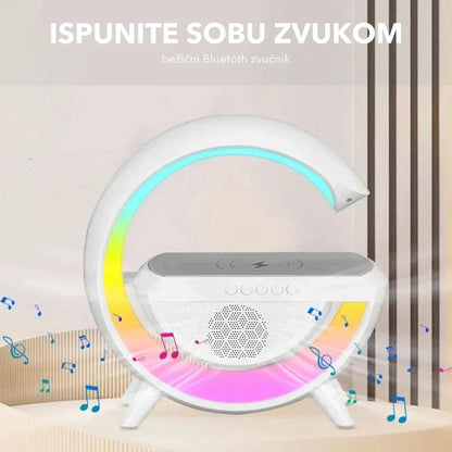 Pametna Lampa sa zvučnikom i bežičnim punjačem za telefon